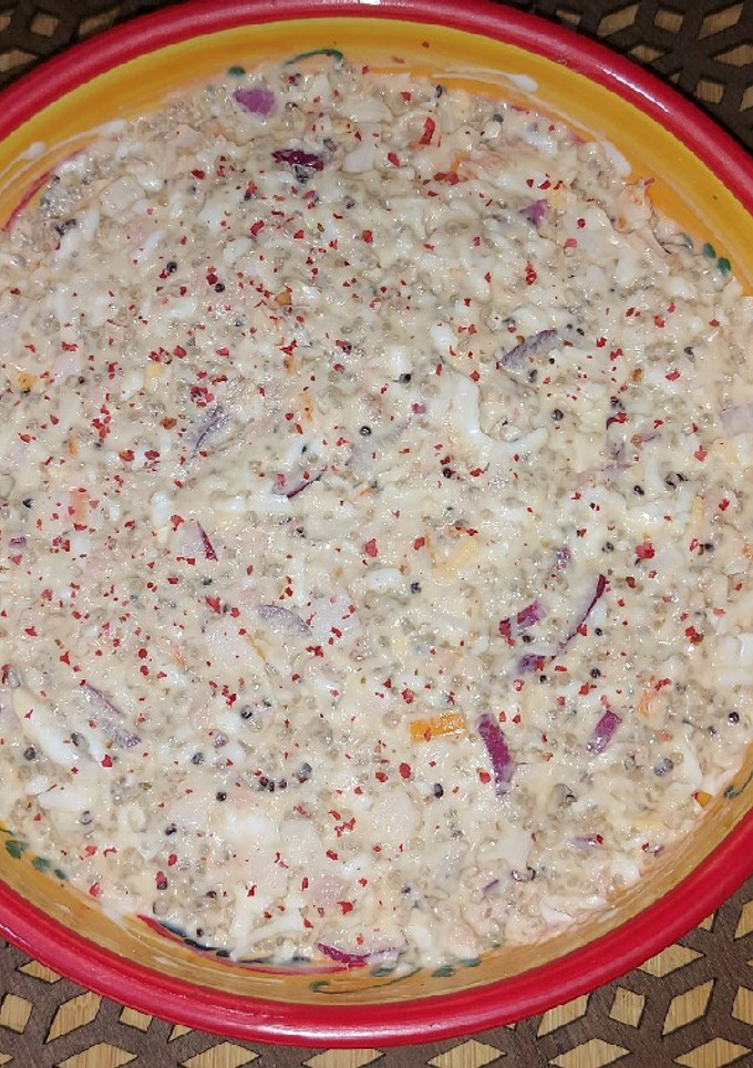 Una foto de Ensaladilla de arroz y quinoa low carb