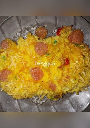 Foto resep Mie Sosis Telor Dadar