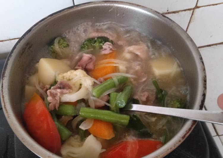DICOBA! Resep Sop ayam (kaldu jaminan enak) masakan rumahan simple