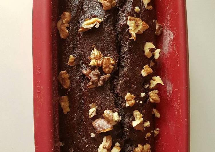 Bizcocho vegano de plátano y cacao