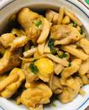 Món cho bé : Phile đùi gà kho nấm đùi gà