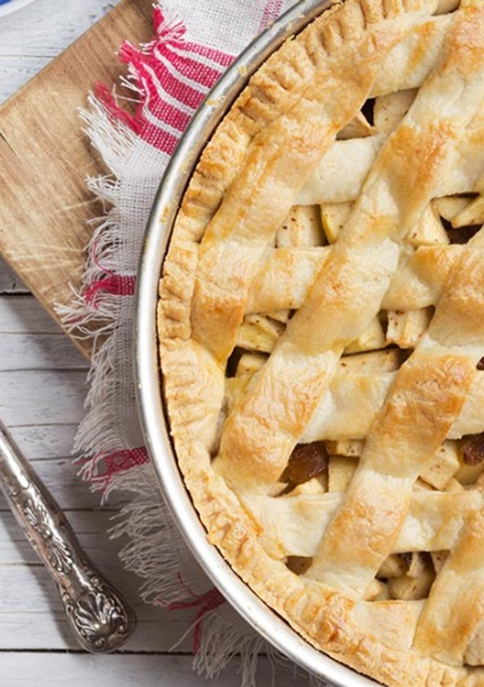 Una foto de Tarta de manzana holandesa "Appeltaart"