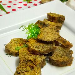 A picture of Coriander and spinach vadi.