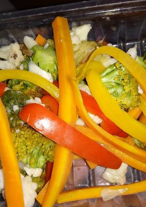 A picture of Steamed vegetables.