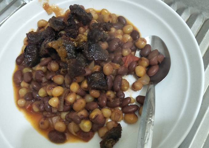 Stewed githeri With beef Recipe by Eunice Arina - Cookpad