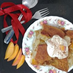 A picture of Peach Pudding.