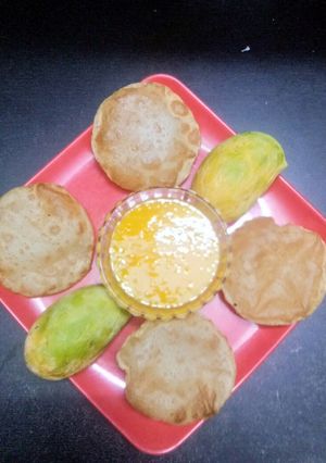 आमरस पूरी (Aamras puri recipe in hindi) रेसिपी मुख्य फोटो