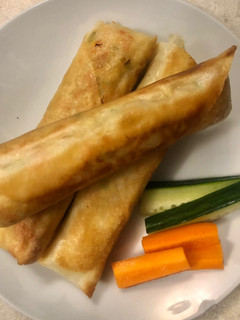 A picture of Vegetarian Tofu Spring Rolls.