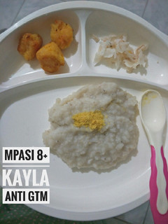 Foto resep MPasi 8+ Nasi Tim, Ikan Gabus & Perkedel Kentang+wortel