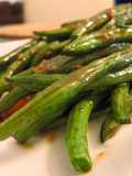 Oven Roasted Green Beans with Garlic Oyster Sauce