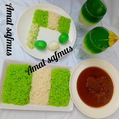 A picture of Independence rice(green white green).