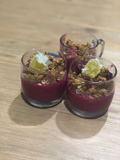 Foto resep Buah naga Smoothie bowl