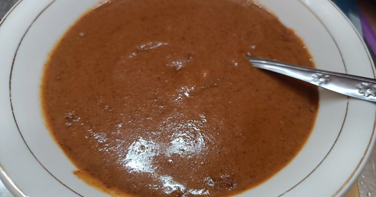 Kuah kacang gado-gado rumahan yg kental