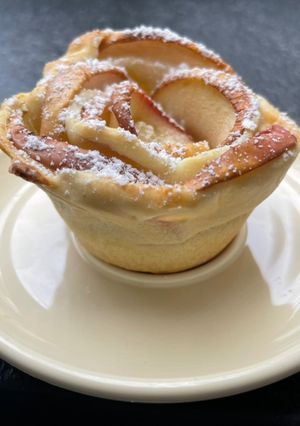 Une photo de Tartelette de pommes fleurs