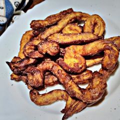 A picture of Savory churros with fresh potatoes#allstarscontest.