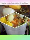 Caldo de verduras y sopa crema