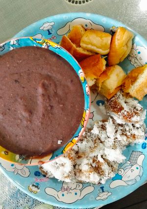 Foto resep Oshiruko/Patjuk (sweet azuki red bean porridge) | bubur kacang merah🫘