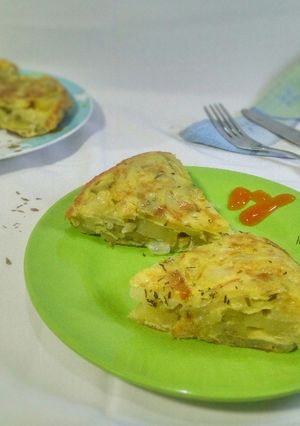 Foto resep Tortilla Española/Tortilla de Patatas (Omelet Spanyol/Spanish Omelette)