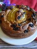 Banana bread con pasas y frutos secos