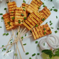 A picture of Grilled Garlic Paneer.