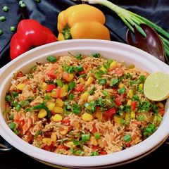 A picture of Mexican Rice.
