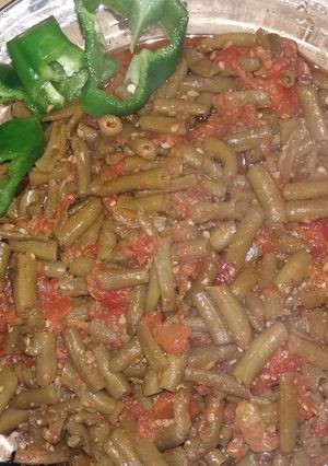 صورة لوصفة فاصوليه بزيت