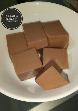 Foto resep Puding milo santan enak