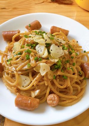 Hình của món Mì Spaghetti bơ tỏi cay 😍.