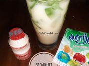Gambar es melon jelly botol