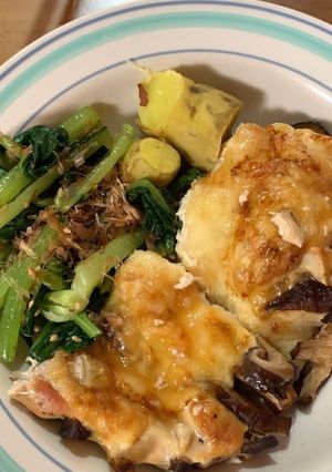 烤箱料理｜焗烤香菇雞 的食譜成品照片