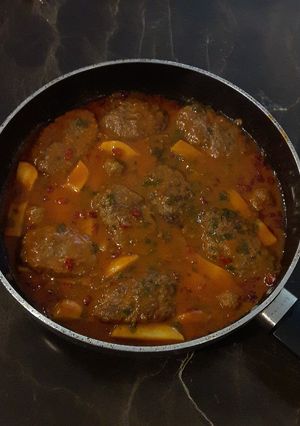 عکسی از دستور کباب تابه ای با سس
