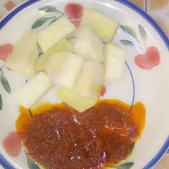 A picture of Yam & stew.