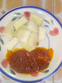 A picture of Yam & stew.