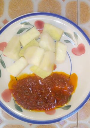 A picture of Yam & stew.