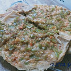 A picture of Raw Capsicum Paratha.