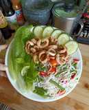 ตำเส้นขนมจีน