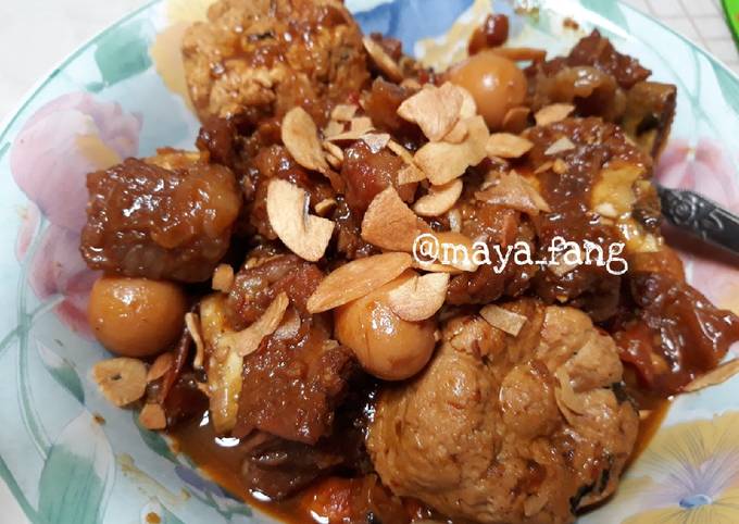 Yuk intip, Resep gampang memasak Krengsengan iga sapi + tahu + telor puyuh dijamin enak