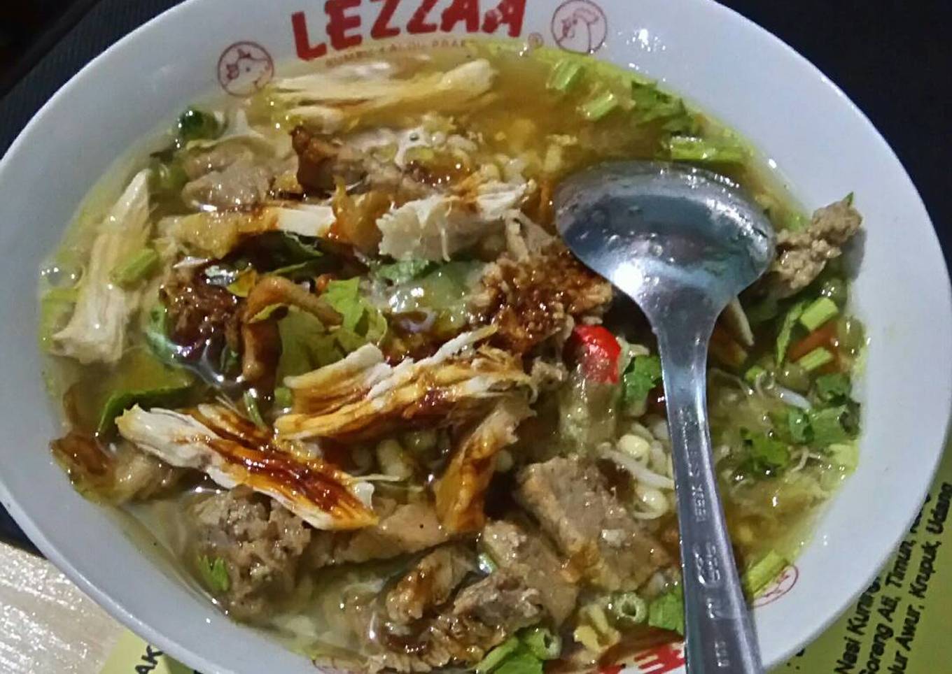 Soto daging sapi kuah bening