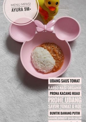 Foto resep Udang saus tomat 9m+
