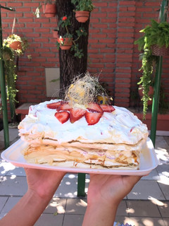 Una foto de Torta de merengue (SÚPER FÁCIL)