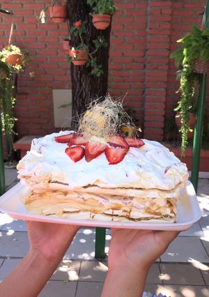 Una foto de Torta de merengue (SÚPER FÁCIL)