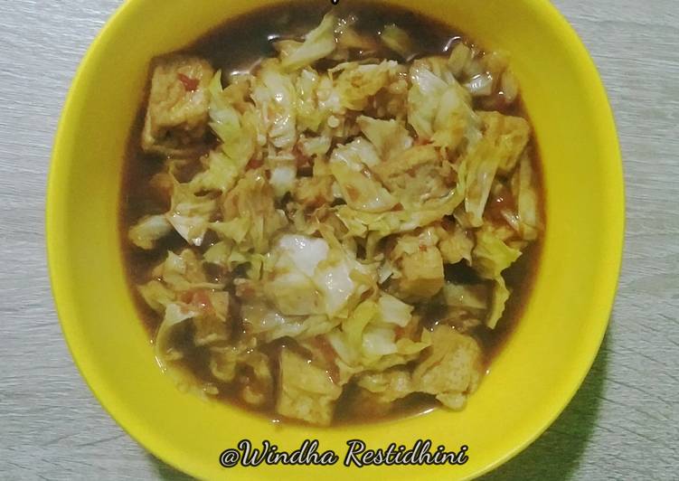 Cara Memasak Tumis Kecap Kol Tahu, Enak Banget