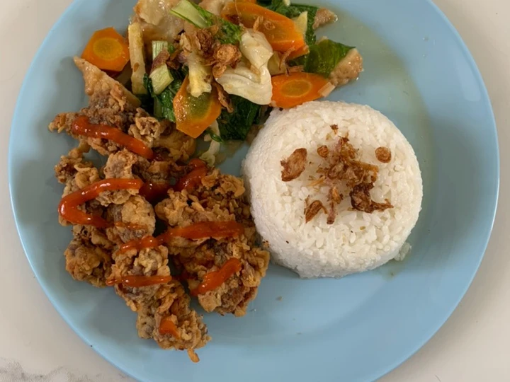 Langkah Mudah untuk Menyiapkan Resep Nasi bestik sapi ala solaria Anti Ribet, Enak