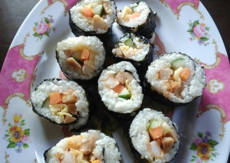 Sushi sederhana ala mamak