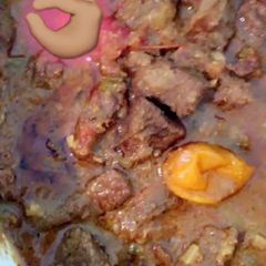 Slow cooked curry mutton A picture of Slow cooked curry mutton.