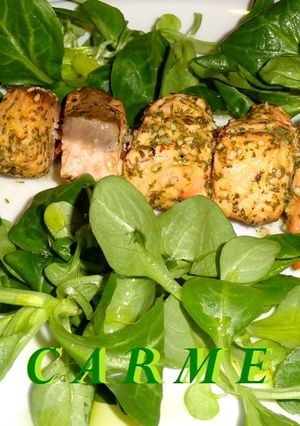Foto principal de Brocheta de salmón al estilo marroquí