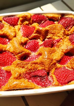 Une photo de Moelleux aux fraises