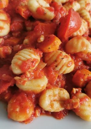 Une photo de Gnocchis à la sauce tomate