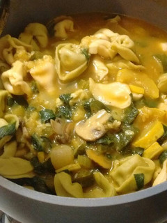 A picture of Vegetable Tortellini Soup.