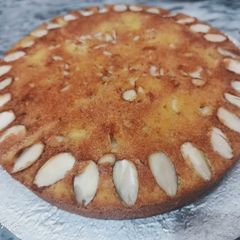 A picture of Almond butter cake.